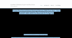 Desktop Screenshot of elmiracorningflightinstruction.com